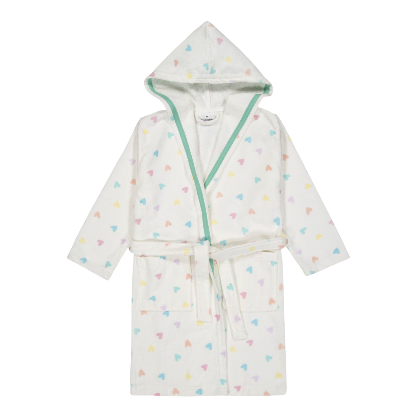 KIDS JESSI - Albornoz Niños adolescentes Algodón: Niño, Infantil - 100% Algodón OEKO-TEX - 2 Bolsillos, Cinturón, Capucha, Albornoces Felpa muy suave con bordados para niños