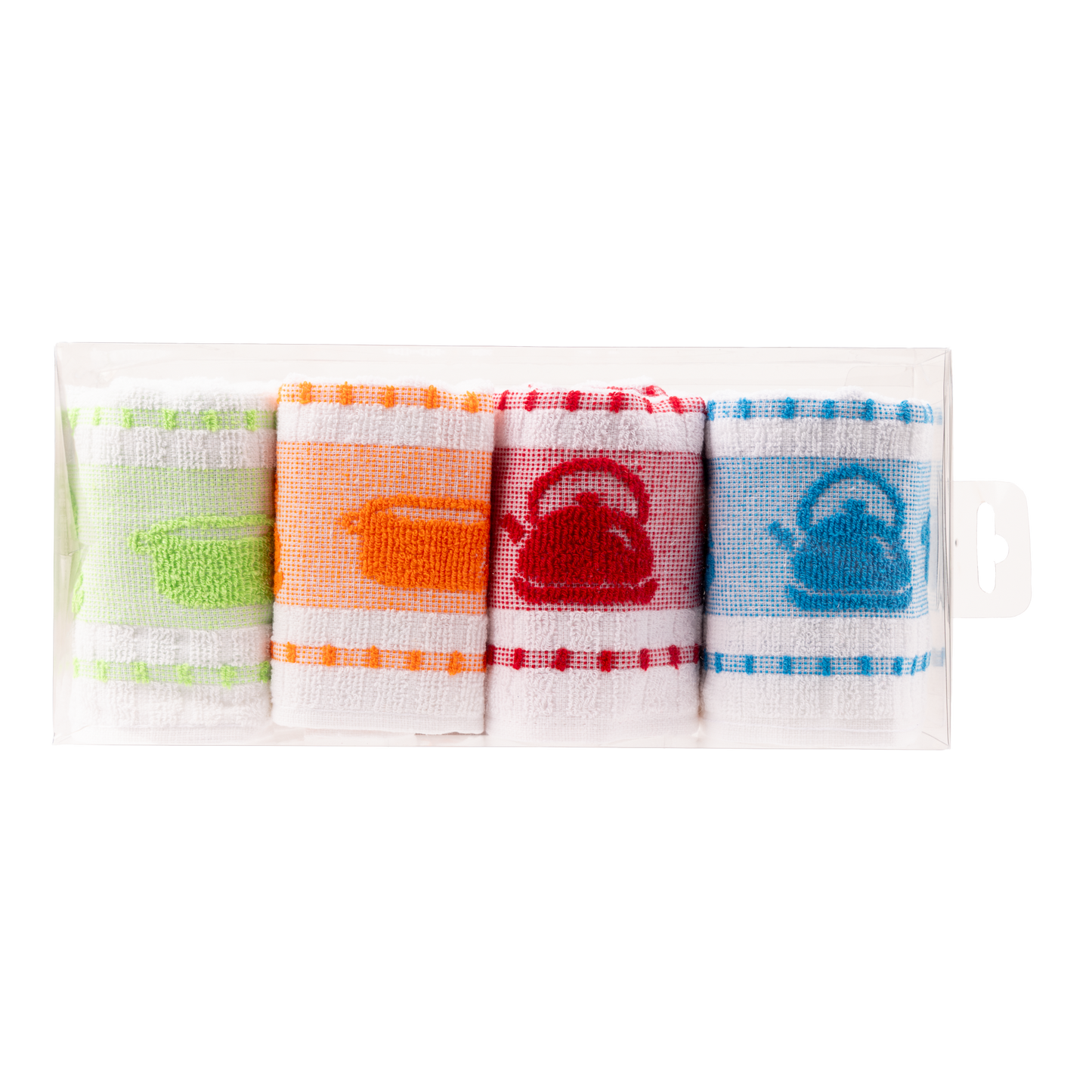 Paños de Cocina de Algodón Rizo REF.1809 | Pack de 4 Trapos 400gr 50x50cm de Cocina Suaves y Absorbentes | Trapos de Cocina 100% Algodón | Resistentes y Lavables | Ideales para Hogar y Cocina
