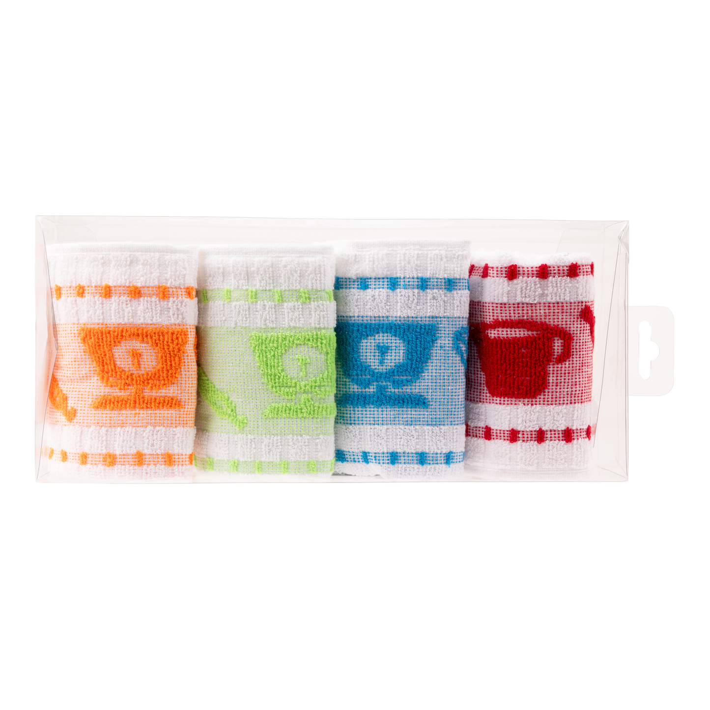 Paños de Cocina de Algodón Rizo REF.1810 | Pack de 4 Trapos 400gr 50x50cm de Cocina Suaves y Absorbentes | Trapos de Cocina 100% Algodón | Resistentes y Lavables | Ideales para Hogar y Cocina