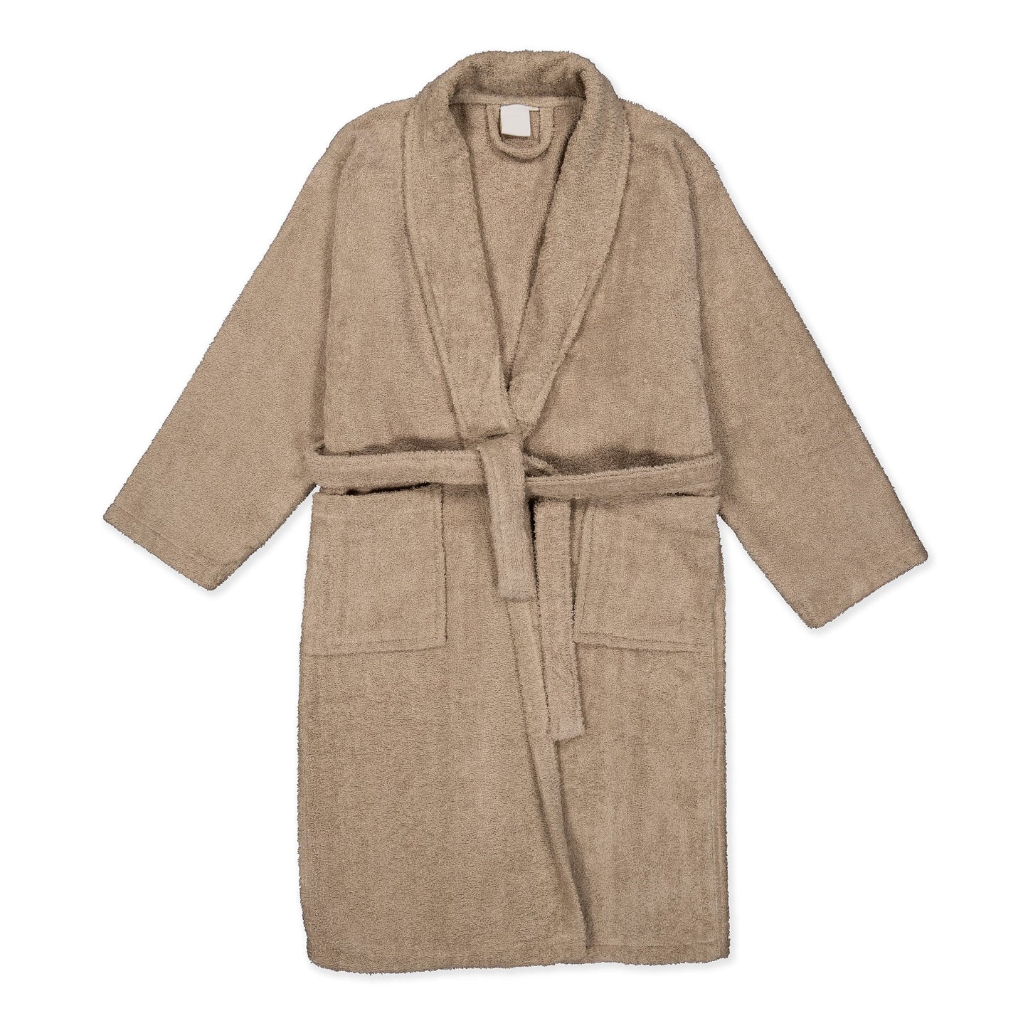 BOSKIMO Albornoz Unisex sin Capucha 100% Algodón OEKO-TEX – Bata de Baño Hombre Mujer – Rizo Americano 420 gsm – Suave y Absorbente