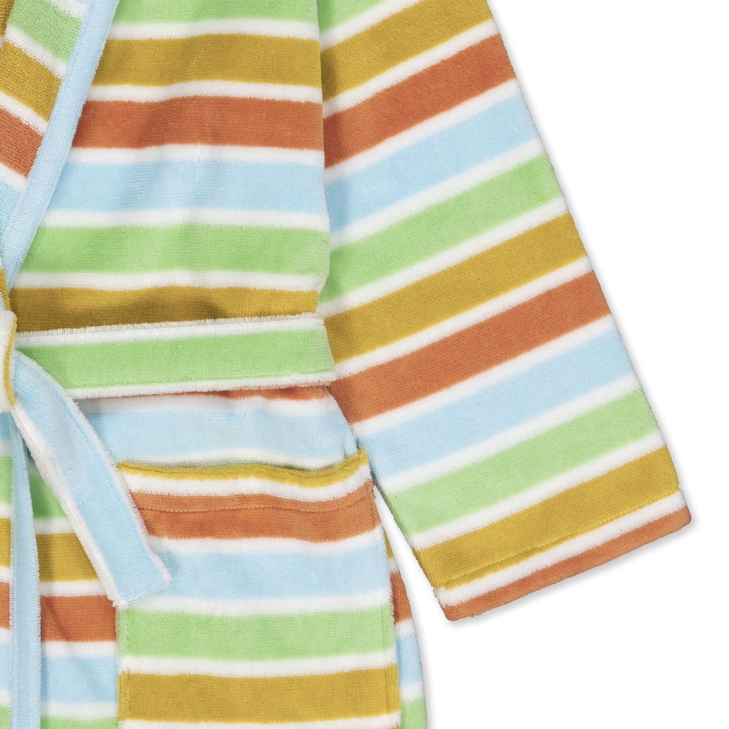 IRIS - Albornoz Terciopelo 100% Algodón 420 gsm OEKO-TEX® - Doble uso: Bata de Casa y Baño. Diseño exclusivo y funcional: 2 Bolsillos, Cinturón y Capucha