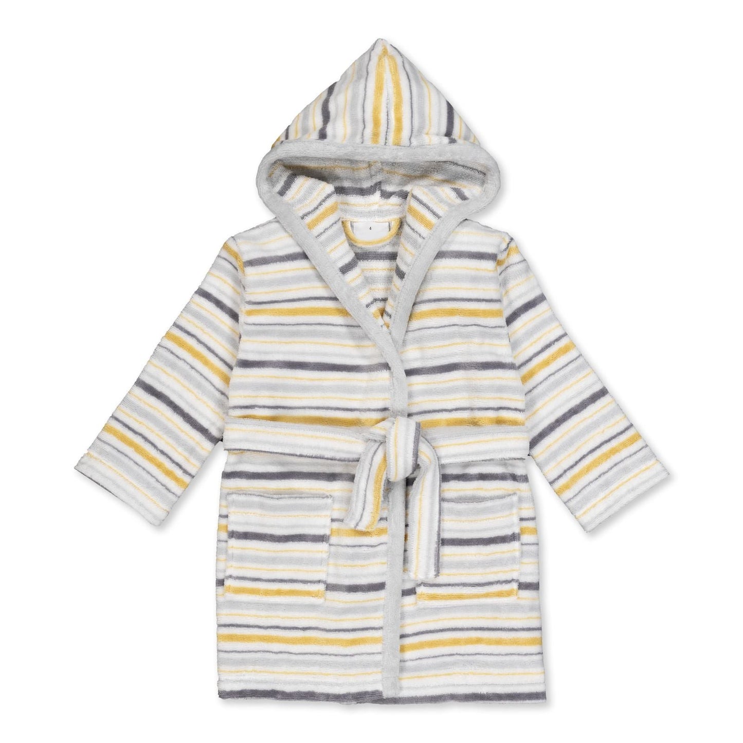 KIDS OWEN - Albornoz Niños adolescentes Algodón: Niño, Infantil - 100% Algodón OEKO-TEX - 2 Bolsillos, Cinturón, Capucha, Albornoces Felpa muy suave con bordados para niños