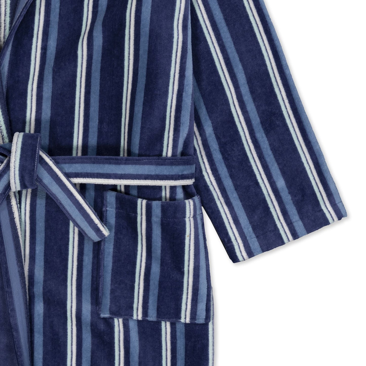 PATRICIO - Albornoz Terciopelo 100% Algodón 420 gsm OEKO-TEX® - Doble uso: Bata de Casa y Baño. Diseño exclusivo y funcional: 2 Bolsillos, Cinturón y Capucha