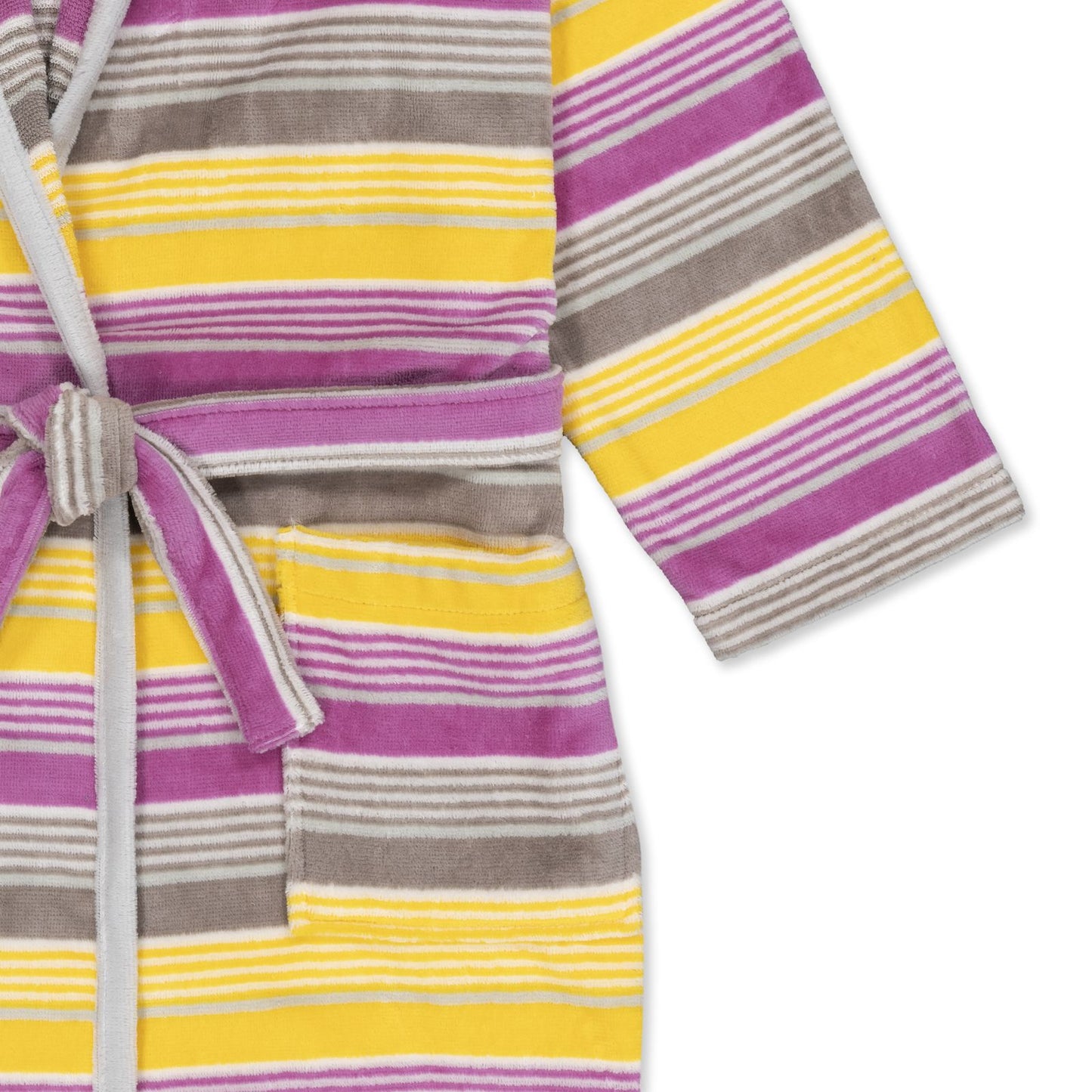 ROSANA - Albornoz Terciopelo 100% Algodón 420 gsm OEKO-TEX® - Doble uso: Bata de Casa y Baño. Diseño exclusivo y funcional: 2 Bolsillos, Cinturón y Capucha