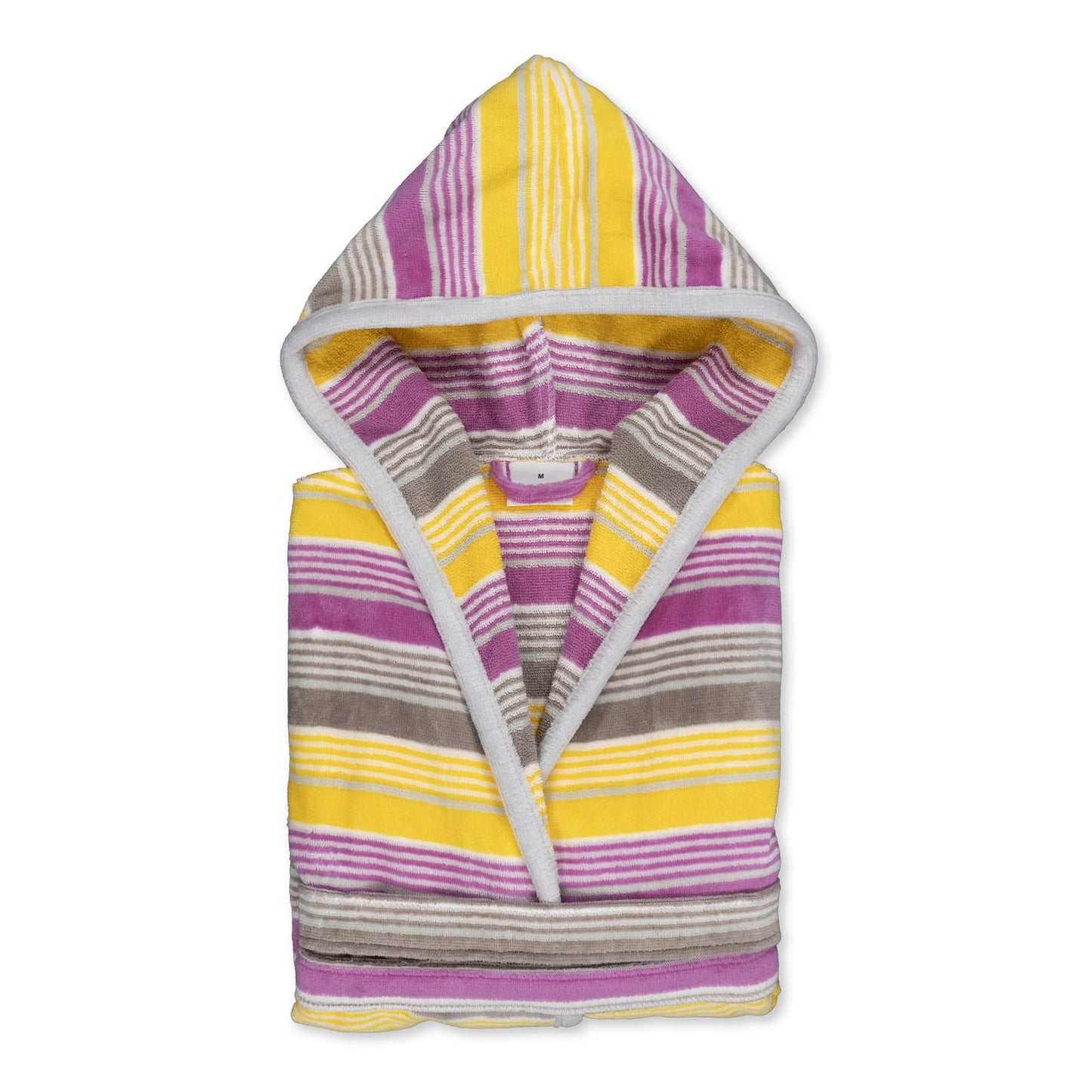 ROSANA - Albornoz Terciopelo 100% Algodón 420 gsm OEKO-TEX® - Doble uso: Bata de Casa y Baño. Diseño exclusivo y funcional: 2 Bolsillos, Cinturón y Capucha