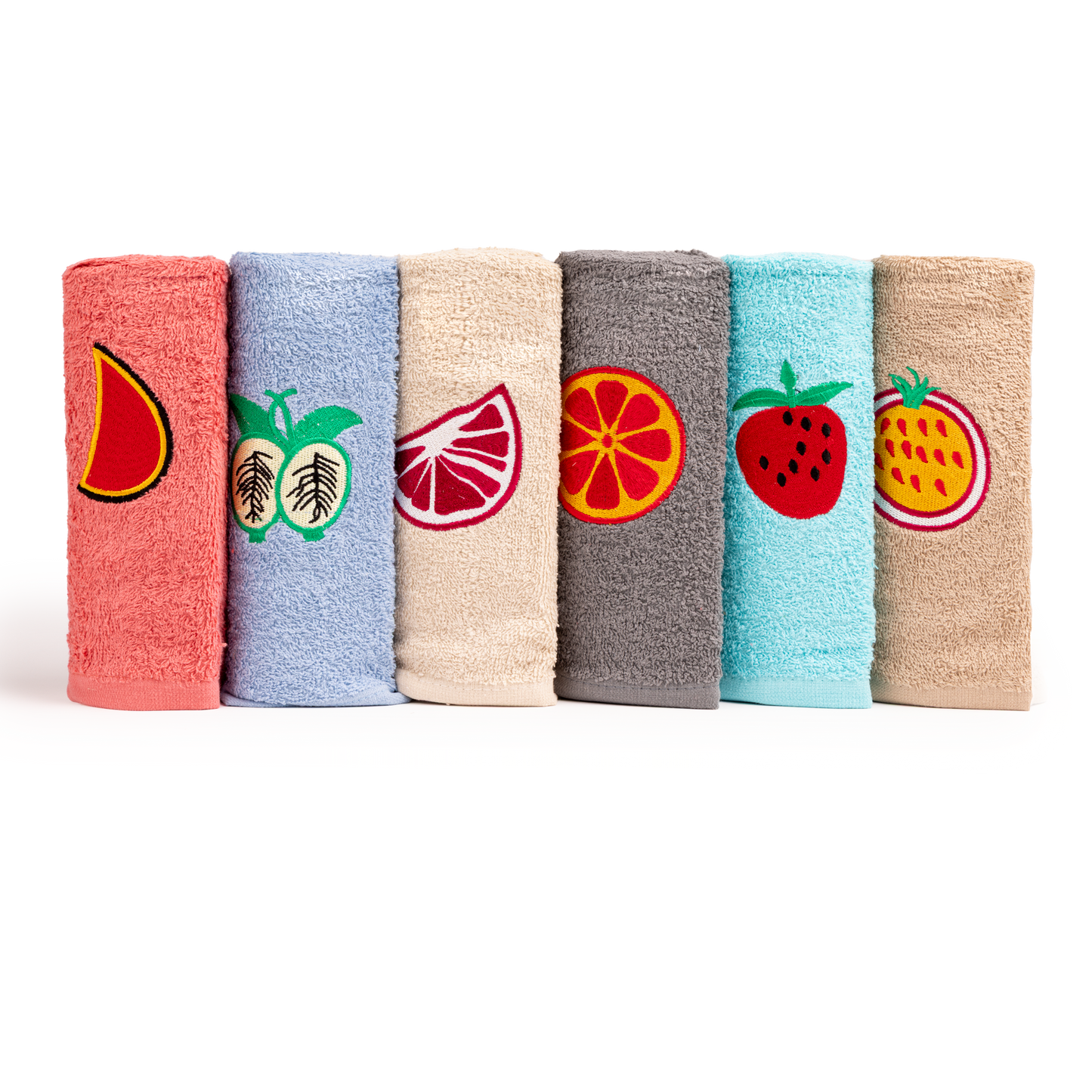 Paños de Cocina de Algodón Rizo REF.402 | Pack de 6 Trapos 380gr 50x50cm de Cocina Suaves y Absorbentes | Trapos de Cocina 100% Algodón | Resistentes y Lavables | Ideales para Hogar y Cocina
