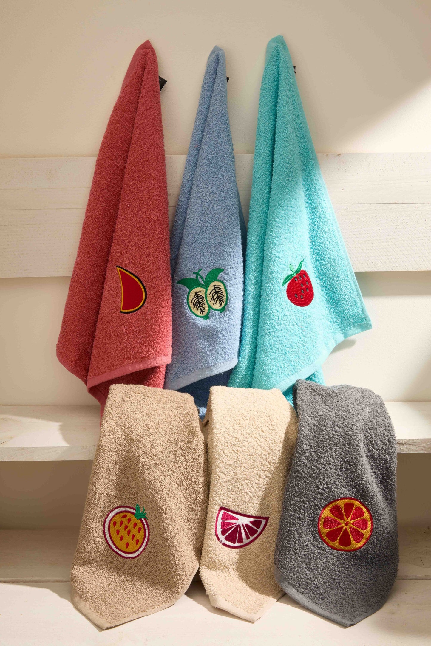 Paños de Cocina de Algodón Rizo REF.402 | Pack de 6 Trapos 380gr 50x50cm de Cocina Suaves y Absorbentes | Trapos de Cocina 100% Algodón | Resistentes y Lavables | Ideales para Hogar y Cocina