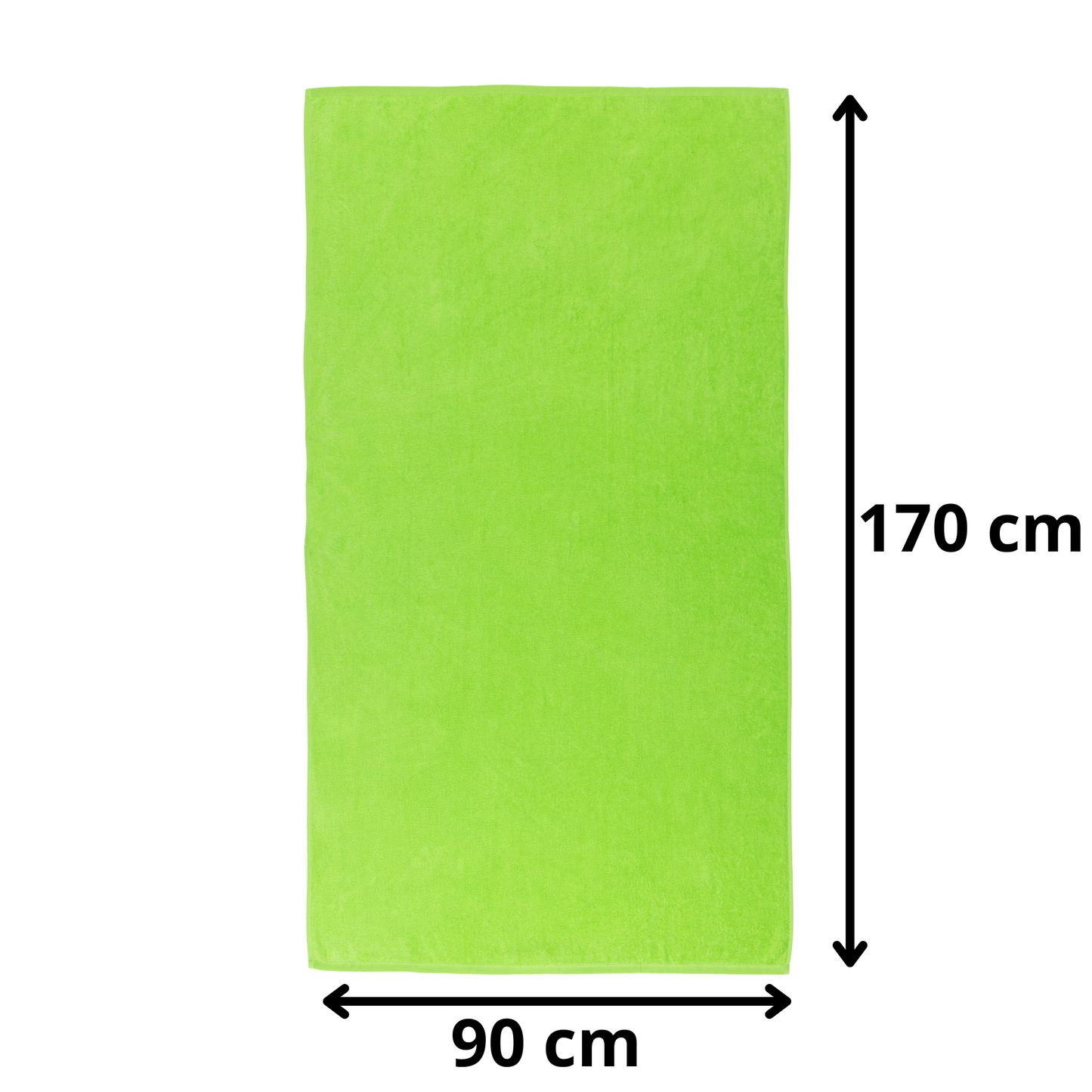 BOSKIMO Toalla de Playa Popa Pistacho Grande 90x170 cm – 100 % Algodón Rizo de Alta Calidad – Suave, Absorbente y de Secado Rápido – Fabricada en Portugal – Estilo Premium en Colores Vivos – Ideal para Playa y Piscina