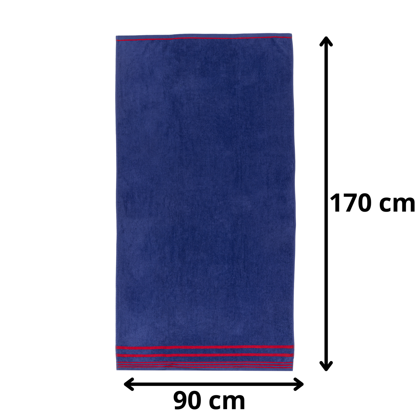BOSKIMO Toalla de Playa Proa Marino Grande 90x170 cm – 100 % Algodón Rizo de Alta Calidad – Suave, Absorbente y de Secado Rápido – Fabricada en Portugal – Estilo Premium en Colores Vivos – Ideal para Playa y Piscina