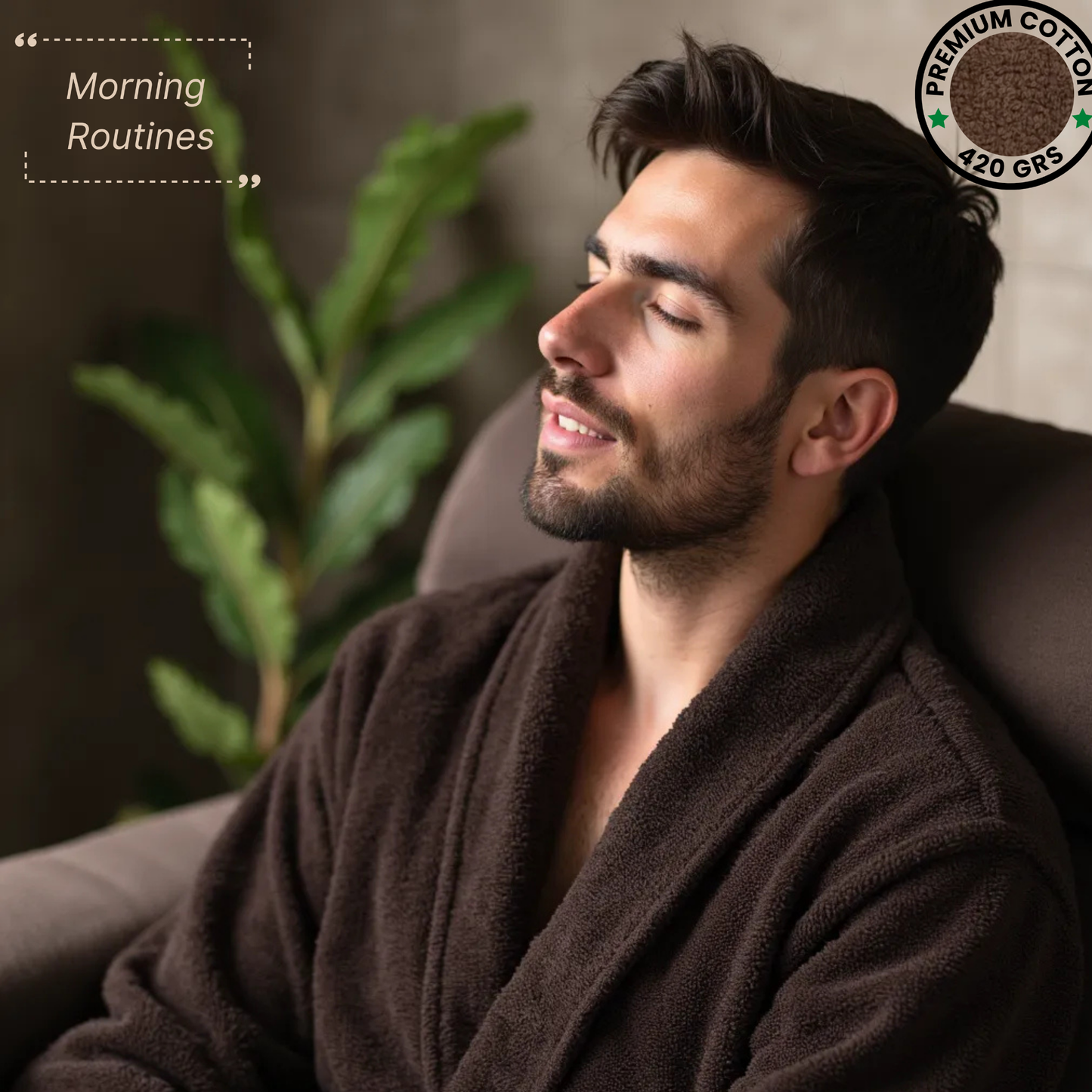 BOSKIMO Albornoz de Baño Unisex 100% Algodón OEKO-TEX – Bata para Hombre y Mujer – Rizo Americano 420 gsm – Suave y muy Absorbente
