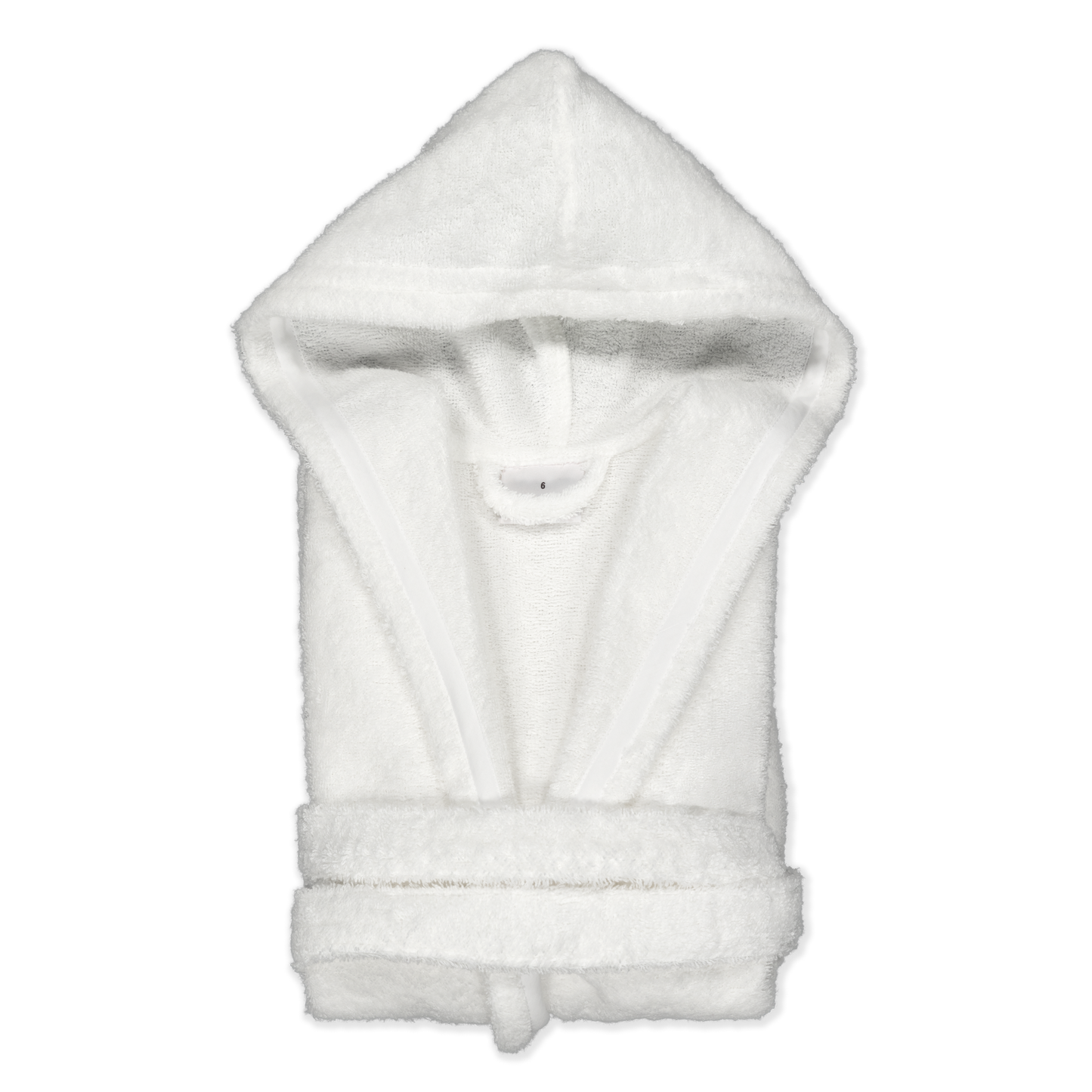 KIDS PREMIUM BLANCO - Albornoz Niños adolescentes Algodón: Niño, Infantil - 100% Algodón OEKO-TEX - 2 Bolsillos, Cinturón, Capucha, Albornoces Felpa muy suave con bordados para niños