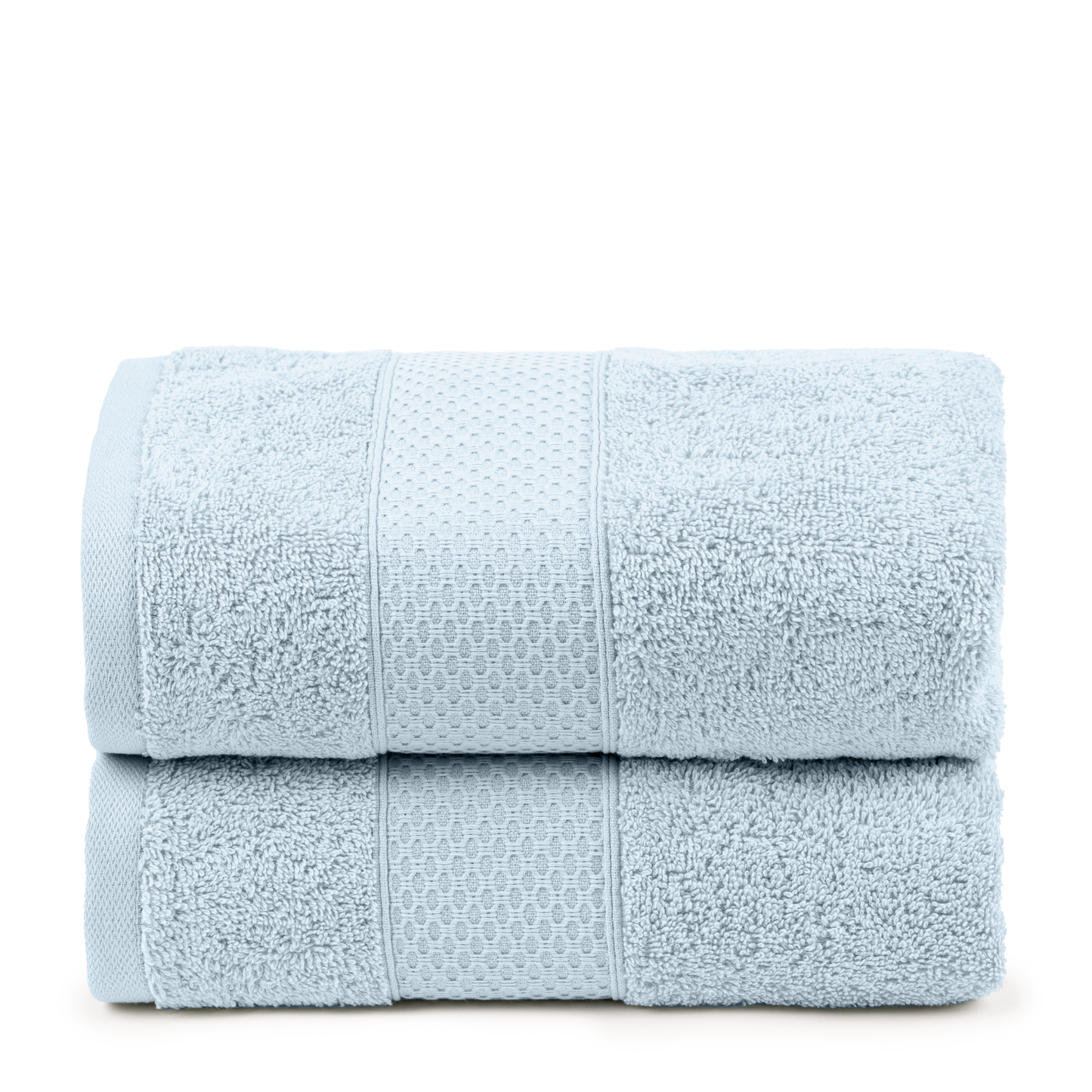 Juego de Toallas de baño - Toalla grande de Ducha, Toalla de Manos y Toalla de lavabo - 100% Algodón - 450 g/m2 Azul