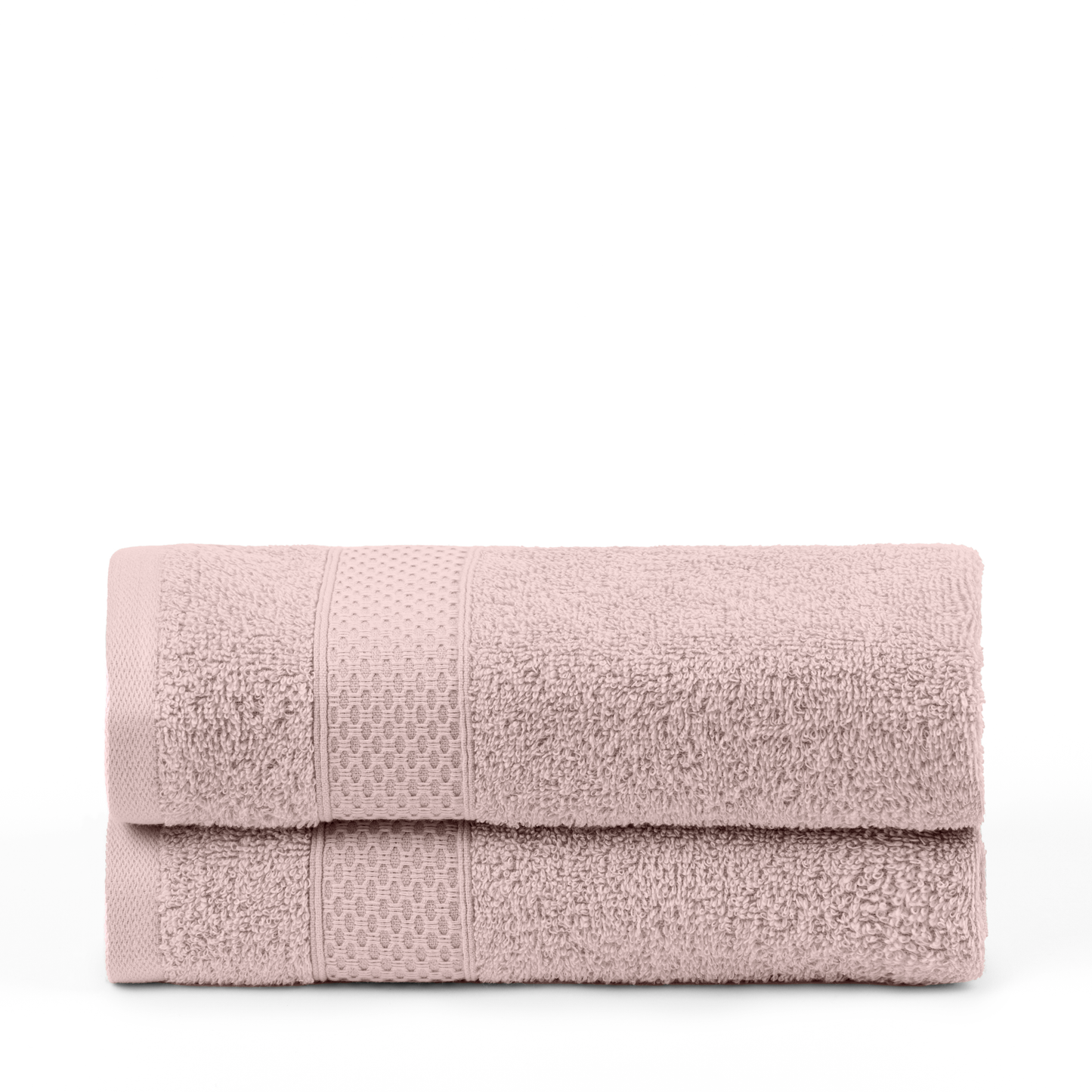 Juego de Toallas de baño - Toalla grande de Ducha, Toalla de Manos y Toalla de lavabo - 100% Algodón - 450 g/m2 Rosa