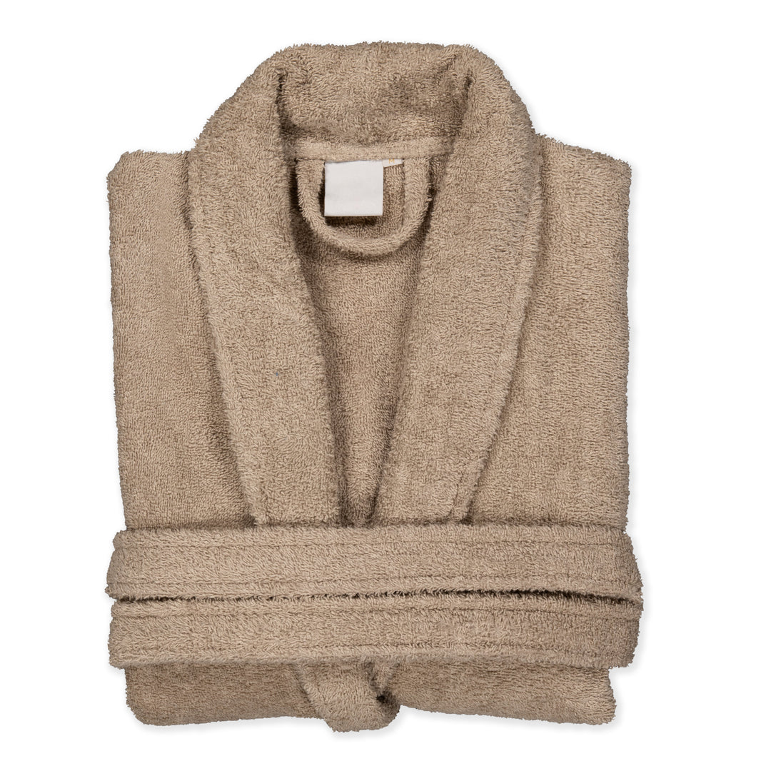 Albornoz Unisex - Albornoz de Ducha para Hombre o Mujer - 100% Algodón- 420g/m2 - Albornoz de Rizo. Arena