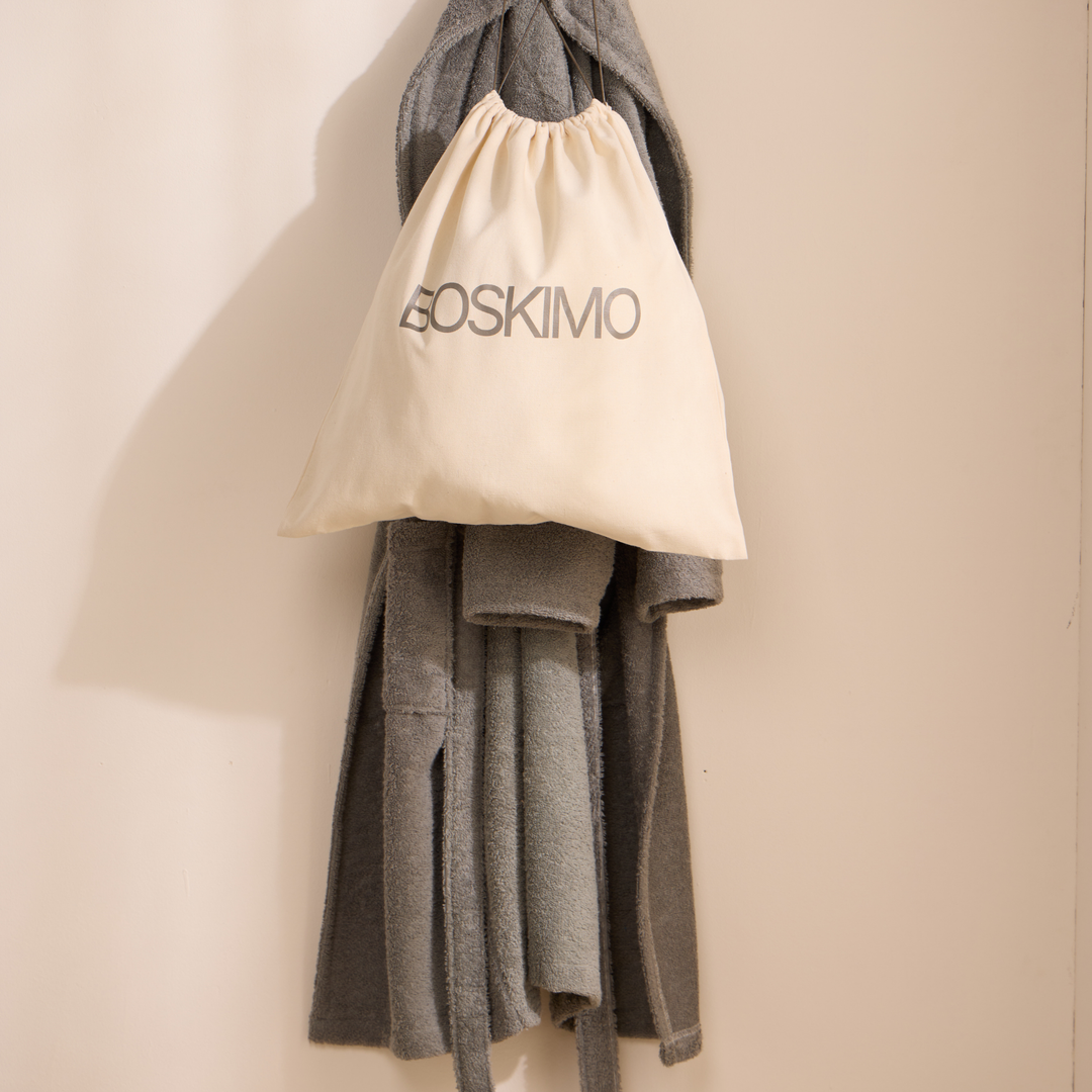 BOSKIMO Albornoz de Baño Unisex 100% Algodón OEKO-TEX – Bata para Hombre y Mujer – Rizo Americano 420 gsm – Suave y muy Absorbente