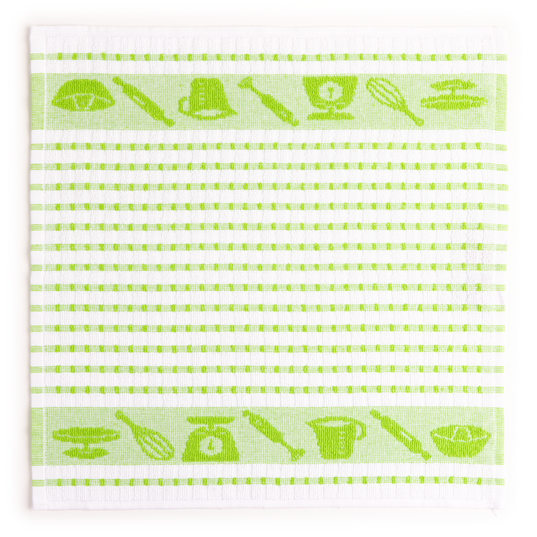 Paños de Cocina de Algodón Rizo REF.1810 | Pack de 4 Trapos 400gr 50x50cm de Cocina Suaves y Absorbentes | Trapos de Cocina 100% Algodón | Resistentes y Lavables | Ideales para Hogar y Cocina