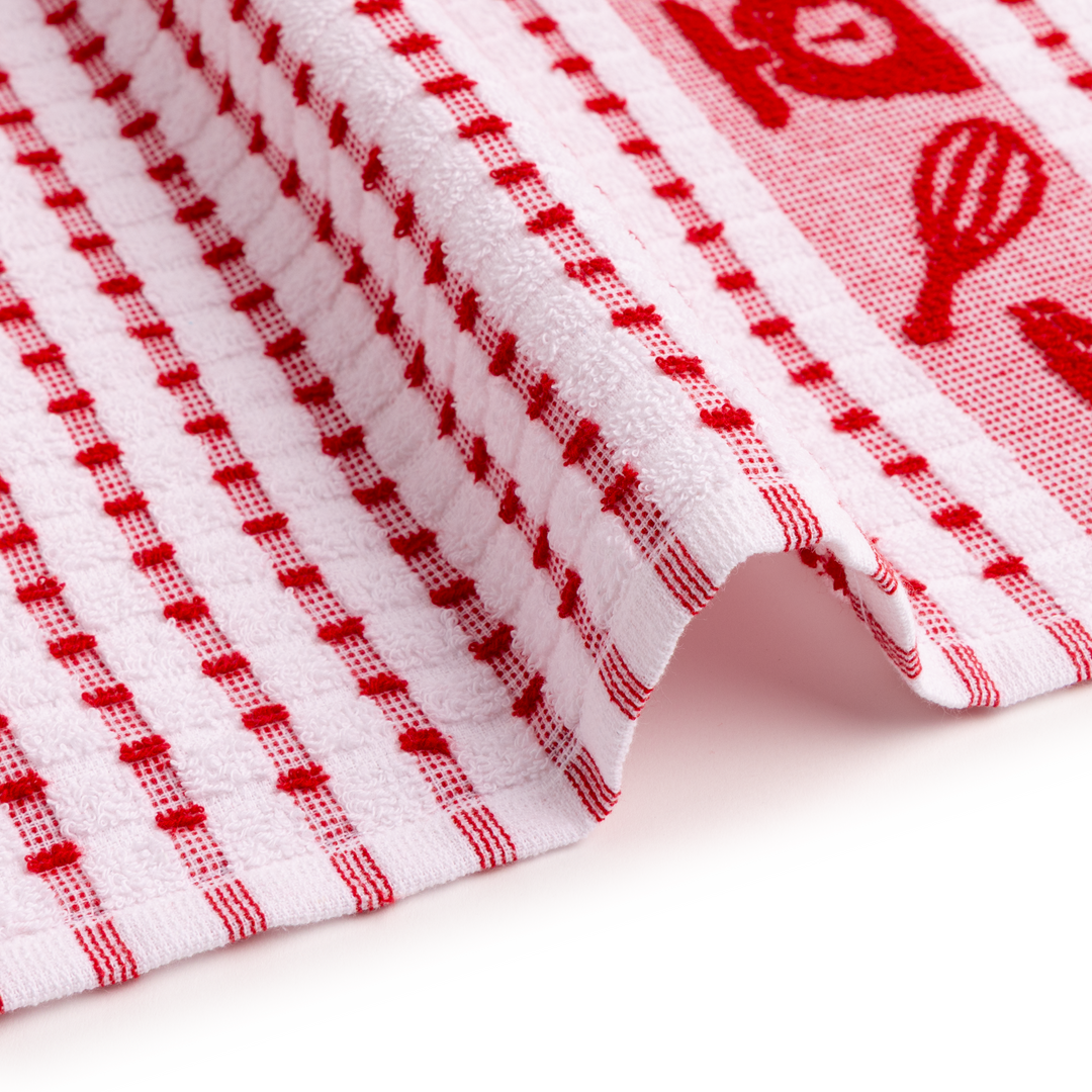 Paños de Cocina de Algodón Rizo REF.1810 | Pack de 4 Trapos 400gr 50x50cm de Cocina Suaves y Absorbentes | Trapos de Cocina 100% Algodón | Resistentes y Lavables | Ideales para Hogar y Cocina