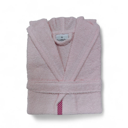 BOSKIMO KIDS BENITA- Albornoz Niñas adolescentes Algodón: Niña, Infantil - 100% Algodón OEKO-TEX - 2 Bolsillos, Cinturón, Capucha, Albornoces Felpa muy suave con bordados para niñas