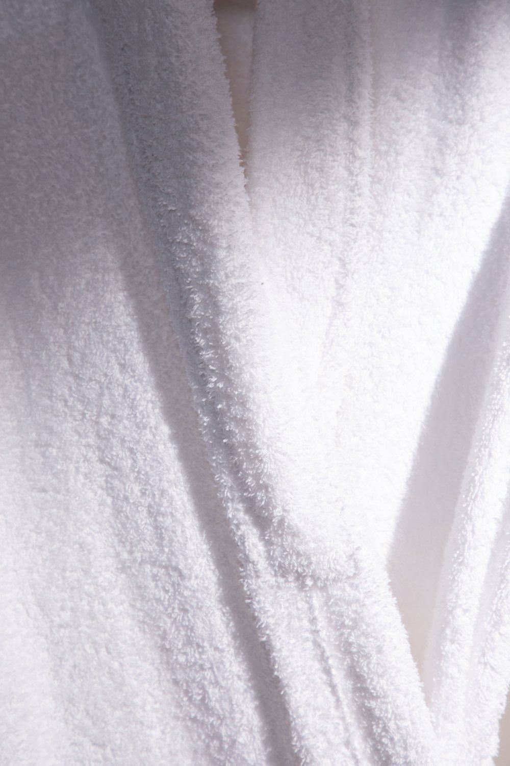 Albornoz Unisex - Albornoz de Ducha para Hombre o Mujer - 100% Algodón- 420g/m2 - Albornoz de Rizo. Blanco