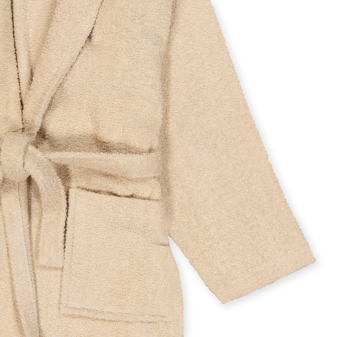 Albornoz Unisex - Albornoz de Ducha para Hombre o Mujer - 100% Algodón- 420g/m2 - Albornoz de Rizo. Beige