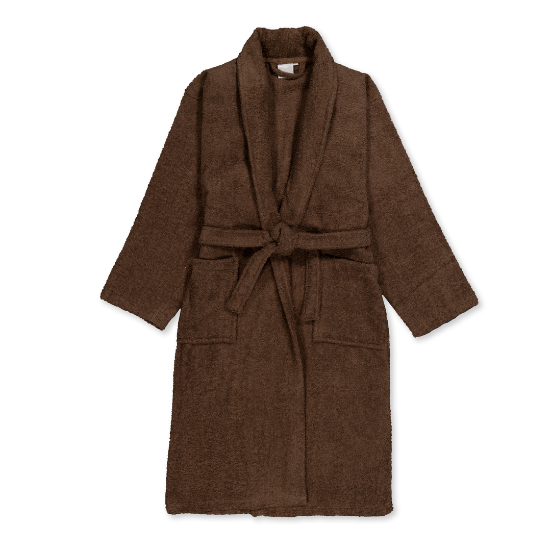 Albornoz Unisex - Albornoz de Ducha para Hombre o Mujer - 100% Algodón- 420g/m2 - Albornoz de Rizo. Nutria