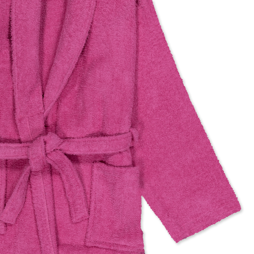 Albornoz Unisex - Albornoz de Ducha para Hombre o Mujer - 100% Algodón- 420g/m2 - Albornoz de Rizo. Ciclamen