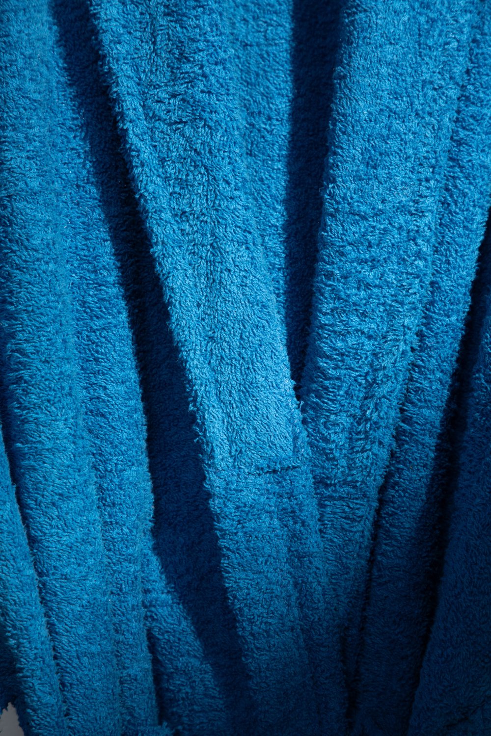 Albornoz Unisex - Albornoz de Ducha para Hombre o Mujer - 100% Algodón- 420g/m2 - Albornoz de Rizo. Cobalto