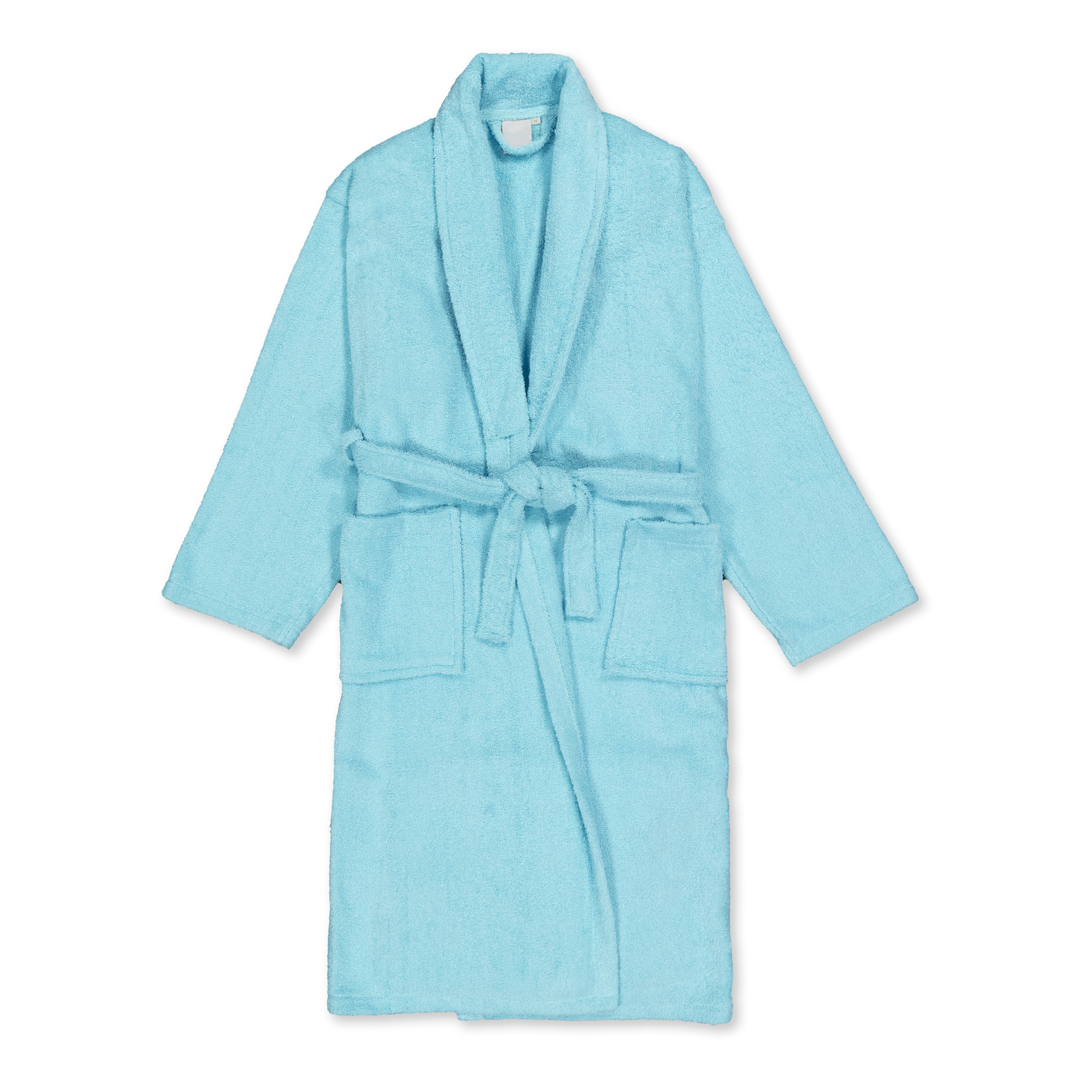Albornoz Unisex - Albornoz de Ducha para Hombre o Mujer - 100% Algodón- 420g/m2 - Albornoz de Rizo. Turquesa