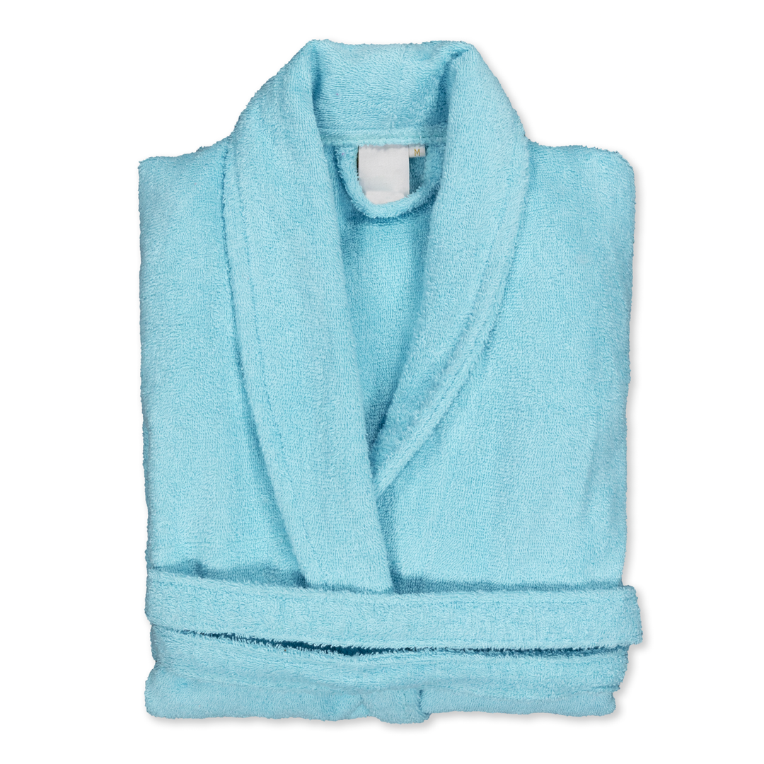 Albornoz Unisex - Albornoz de Ducha para Hombre o Mujer - 100% Algodón- 420g/m2 - Albornoz de Rizo. Turquesa
