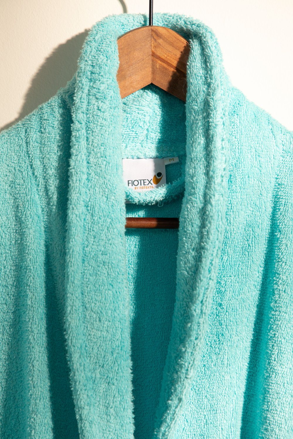 Albornoz Unisex - Albornoz de Ducha para Hombre o Mujer - 100% Algodón- 420g/m2 - Albornoz de Rizo. Turquesa