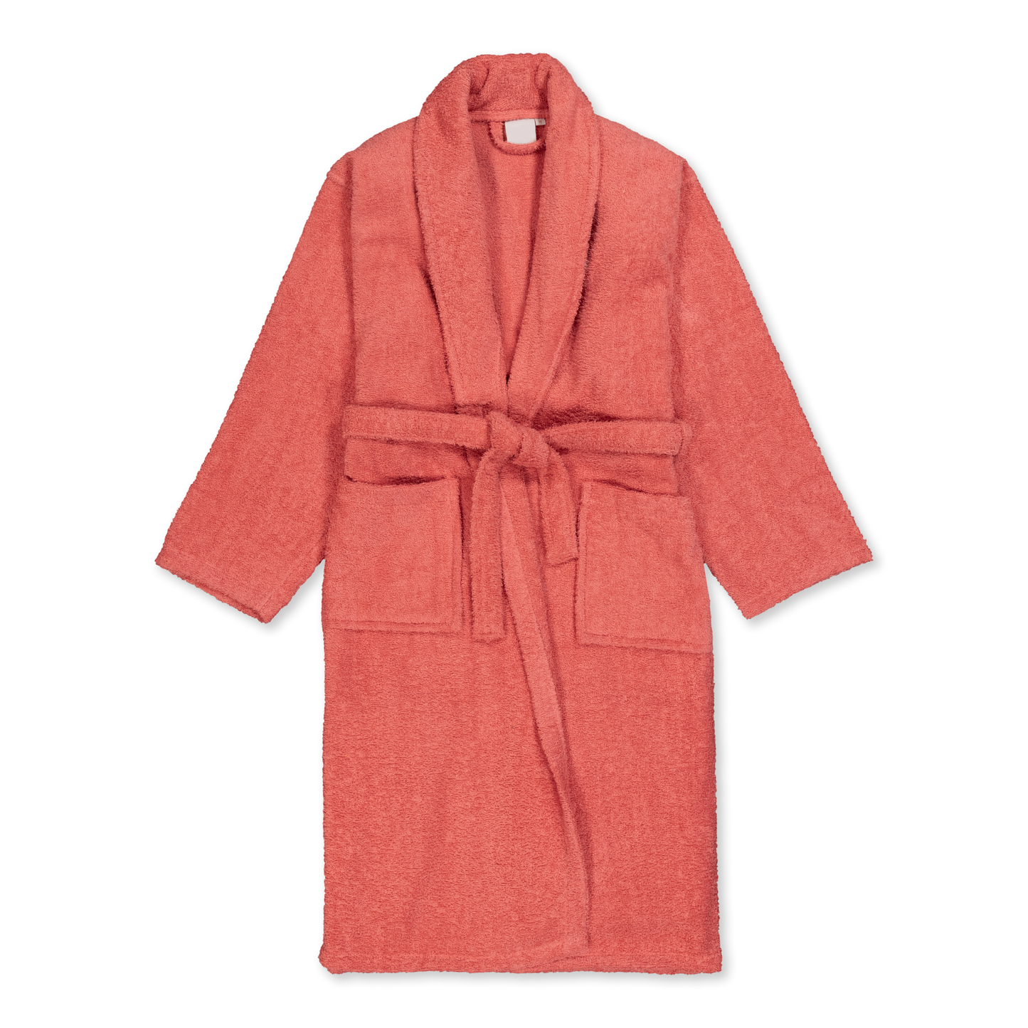 Albornoz Unisex - Albornoz de Ducha para Hombre o Mujer - 100% Algodón- 420g/m2 - Albornoz de Rizo. Coral