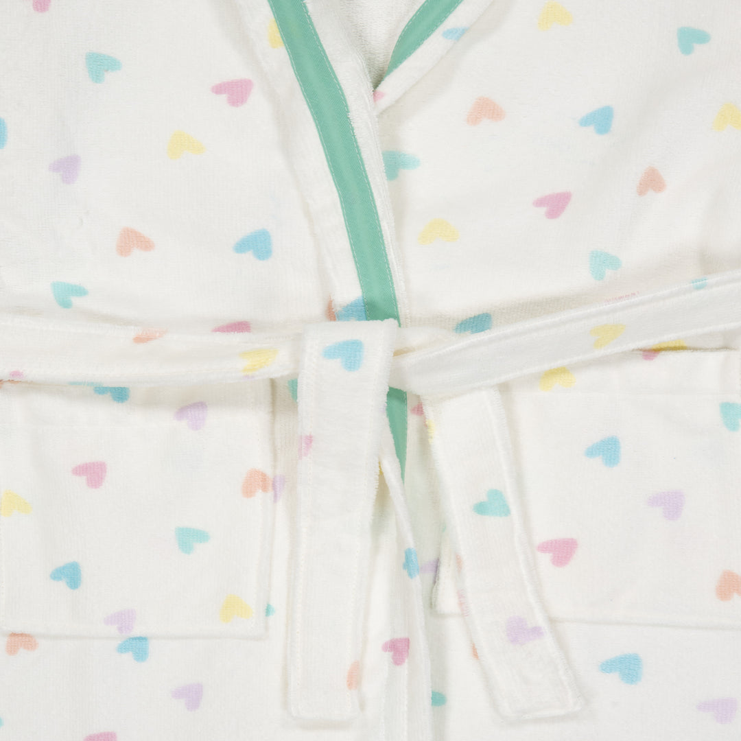 KIDS JESSI - Albornoz Niños adolescentes Algodón: Niño, Infantil - 100% Algodón OEKO-TEX - 2 Bolsillos, Cinturón, Capucha, Albornoces Felpa muy suave con bordados para niños