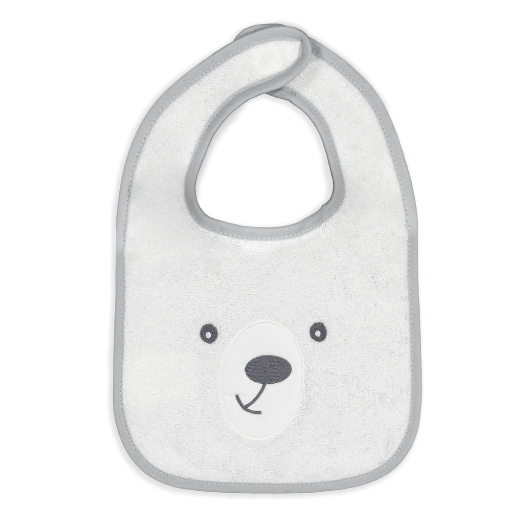 Babero Yogui 22x24 cm con Cierre de Velcro - Algodón Suave y Absorbente para Bebés