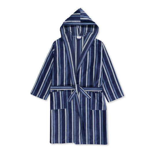 PATRICIO - Albornoz Terciopelo 100% Algodón 420 gsm OEKO-TEX® - Doble uso: Bata de Casa y Baño. Diseño exclusivo y funcional: 2 Bolsillos, Cinturón y Capucha