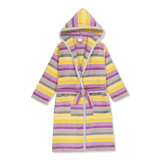 ROSANA - Albornoz Terciopelo 100% Algodón 420 gsm OEKO-TEX® - Doble uso: Bata de Casa y Baño. Diseño exclusivo y funcional: 2 Bolsillos, Cinturón y Capucha