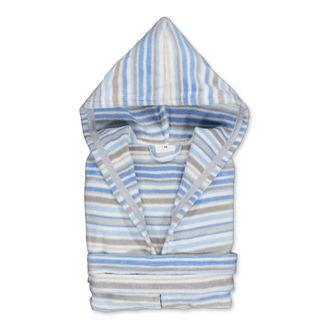 KIDS CARLO - Albornoz Niños adolescentes Algodón: Niño, Infantil - 100% Algodón OEKO-TEX - 2 Bolsillos, Cinturón, Capucha, Albornoces Felpa muy suave con bordados para niños