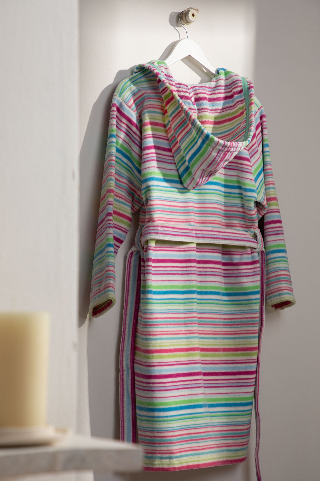 KIDS MARIANNE - Albornoz Niños adolescentes Algodón: Niño, Infantil - 100% Algodón OEKO-TEX - 2 Bolsillos, Cinturón, Capucha, Albornoces Felpa muy suave con bordados para niños