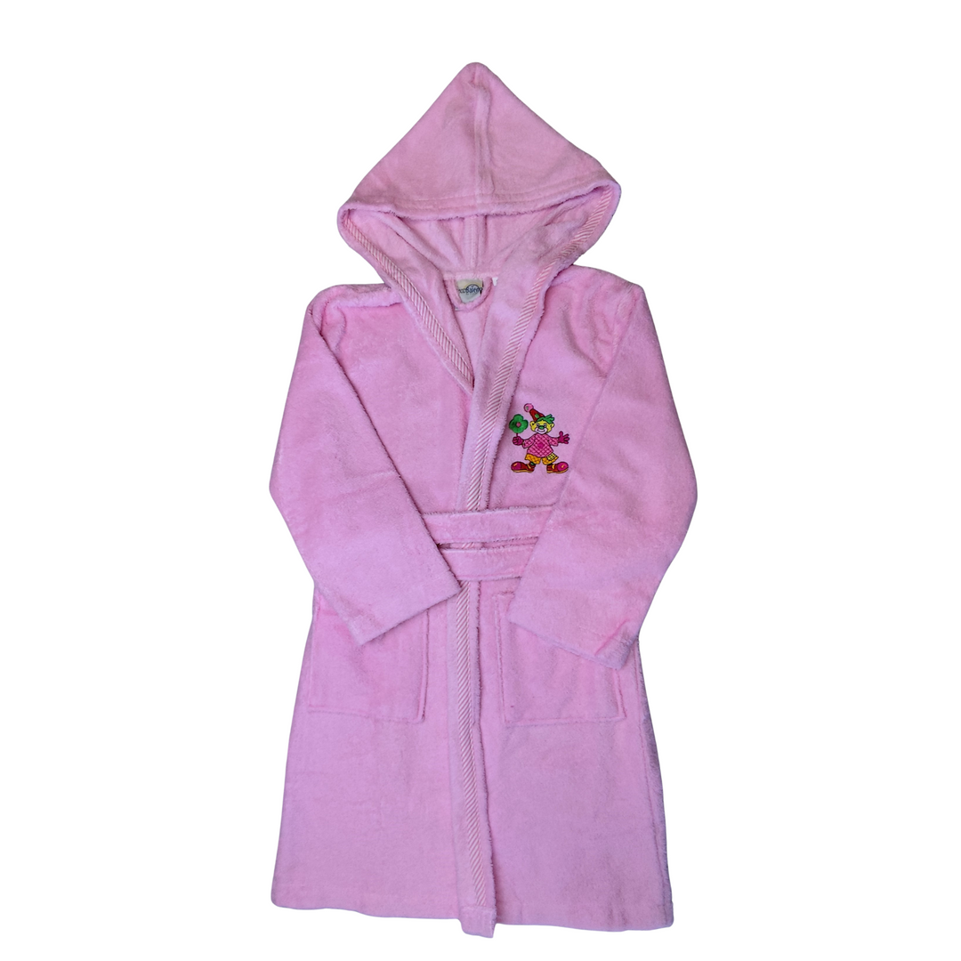 BOSKIMO KIDS PACA - Albornoz Niñas adolescentes Algodón: Niña, Infantil - 100% Algodón OEKO-TEX - 2 Bolsillos, Cinturón, Capucha, Albornoces Felpa muy suave con bordados para niñas