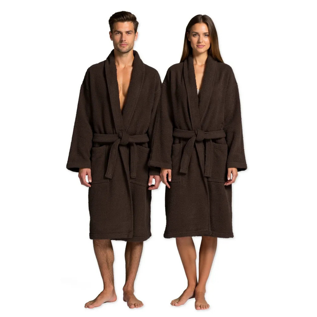 BOSKIMO Albornoz de Baño Unisex 100% Algodón OEKO-TEX – Bata para Hombre y Mujer – Rizo Americano 420 gsm – Suave y muy Absorbente