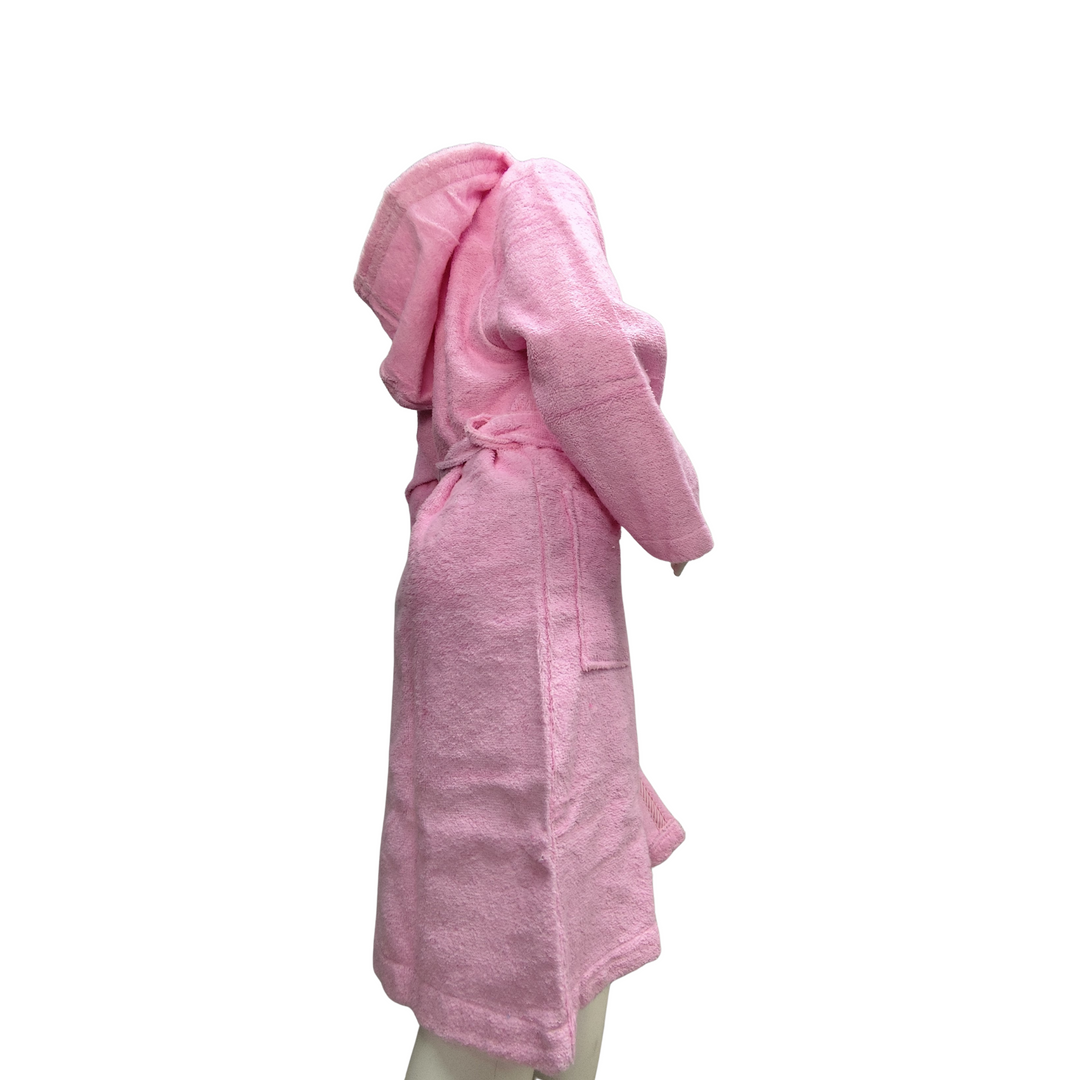 BOSKIMO KIDS PACA - Albornoz Niñas adolescentes Algodón: Niña, Infantil - 100% Algodón OEKO-TEX - 2 Bolsillos, Cinturón, Capucha, Albornoces Felpa muy suave con bordados para niñas