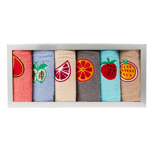 Paños de Cocina de Algodón Rizo REF.402 | Pack de 6 Trapos 380gr 50x50cm de Cocina Suaves y Absorbentes | Trapos de Cocina 100% Algodón | Resistentes y Lavables | Ideales para Hogar y Cocina