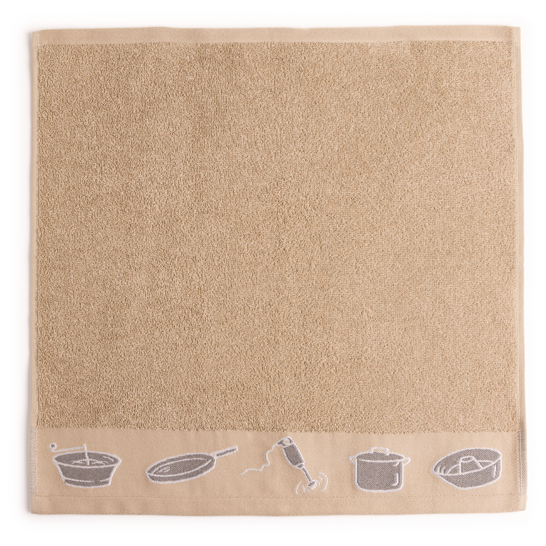 Paños de Cocina de Algodón Rizo REF.4203 | Pack de 4 Trapos 400gr 50x50cm de Cocina Suaves y Absorbentes | Trapos de Cocina 100% Algodón | Resistentes y Lavables | Ideales para Hogar y Cocina