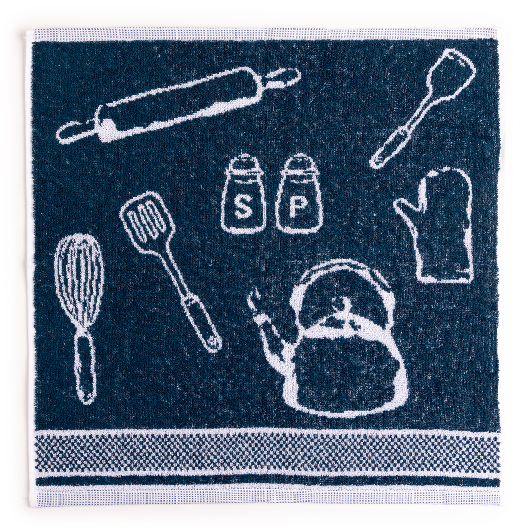 Paños de Cocina de Algodón Rizo REF.8424 | Pack de 4 Trapos 400gr 50x50cm de Cocina Suaves y Absorbentes | Trapos de Cocina 100% Algodón | Resistentes y Lavables | Ideales para Hogar y Cocina