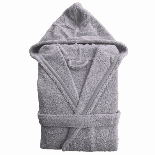 Albornoz Unisex - Albornoz de Ducha para Hombre o Mujer - 100% Algodón, Capucha, Antracita