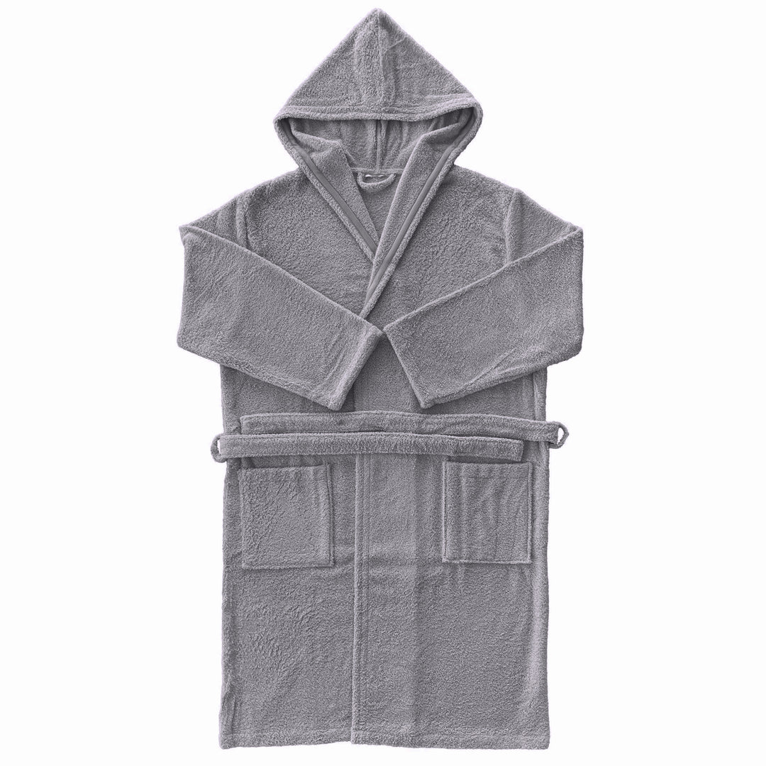 Albornoz Unisex - Albornoz de Ducha para Hombre o Mujer - 100% Algodón, Capucha, Antracita