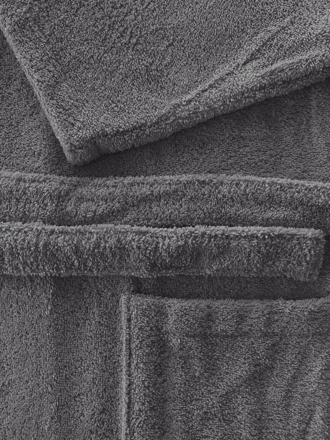 Albornoz Unisex - Albornoz de Ducha para Hombre o Mujer - 100% Algodón, Capucha, Gris Oscuro