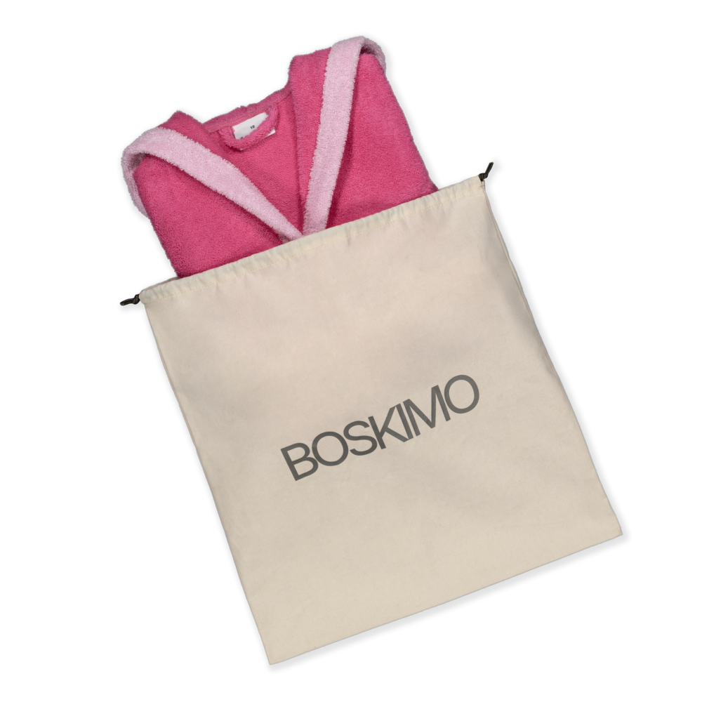 KIDS BASS FUSCSIA - Albornoz Niños adolescentes Algodón: Niño, Infantil - 100% Algodón OEKO-TEX - 2 Bolsillos, Cinturón, Capucha, Albornoces Felpa muy suave con bordados para niños