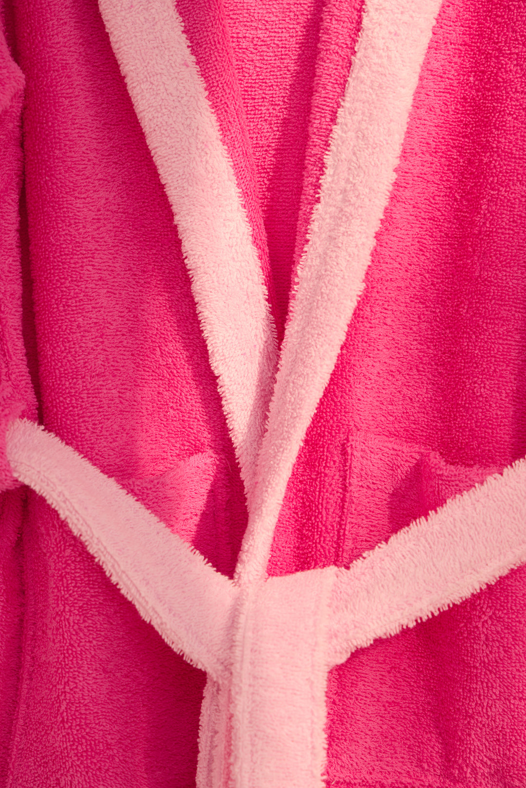 KIDS BASS FUSCSIA - Albornoz Niños adolescentes Algodón: Niño, Infantil - 100% Algodón OEKO-TEX - 2 Bolsillos, Cinturón, Capucha, Albornoces Felpa muy suave con bordados para niños