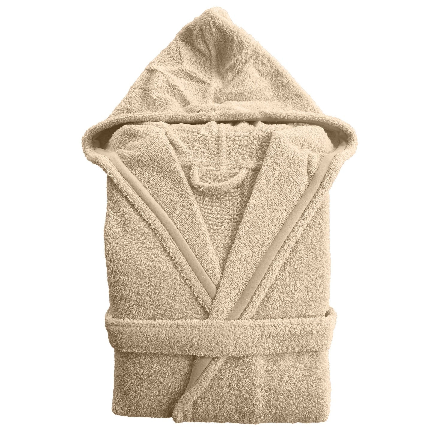 Albornoz Unisex - Albornoz de Ducha para Hombre o Mujer - 100% Algodón, Capucha, Beige