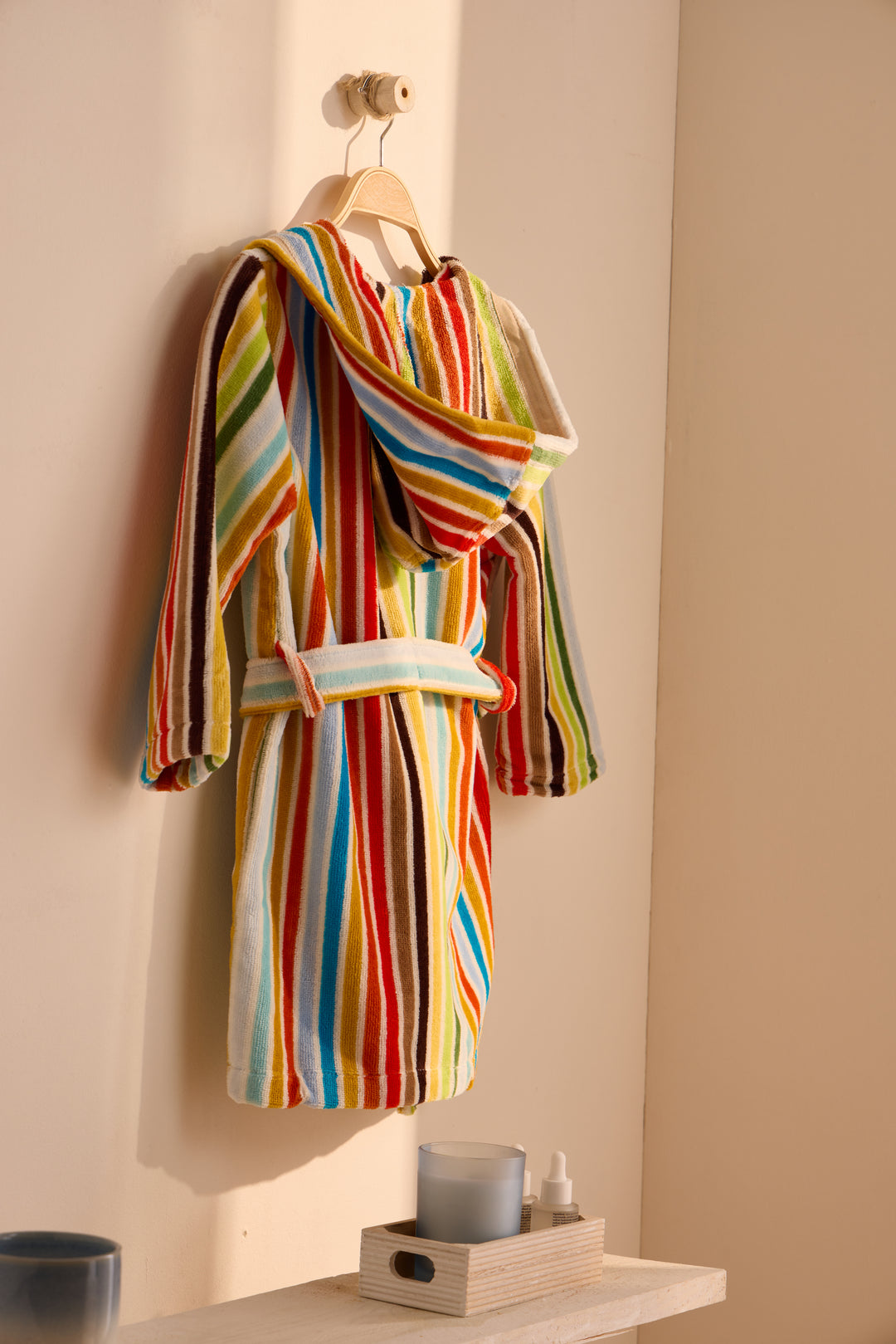 KIDS BELL- Albornoz Niños adolescentes Algodón: Niño, Infantil - 100% Algodón OEKO-TEX - 2 Bolsillos, Cinturón, Capucha, Albornoces Felpa muy suave con bordados para niños